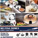 Griddle Accessories Kit, Joyfair 18Pcs Flat Top Grill Accessories for Blackstone, Stainless Steel Hibachi Griddle Tool Set with Spatula, Basting Cover Burger Press for Outdoor BBQ (Wooden Handles)