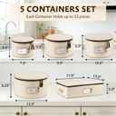 China Storage Hard Shell Containers 5-Piece Set Moving Boxes for Dinnerware, Glasses, Plates, Mugs and Saucers Sturdy Dish Organizer with Dividers for Seasonal Storage - Service for 12 - Beige Quilted