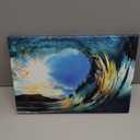 Bathroom Ocean Pictures Wall Art: Surf Wave Art Sea Wave Canvas Coastal Prints Modern Sunset Beach Photo Nautical Artwork Painting Decoration for Bedroom Kitchen Office Living Room Wall Decor
