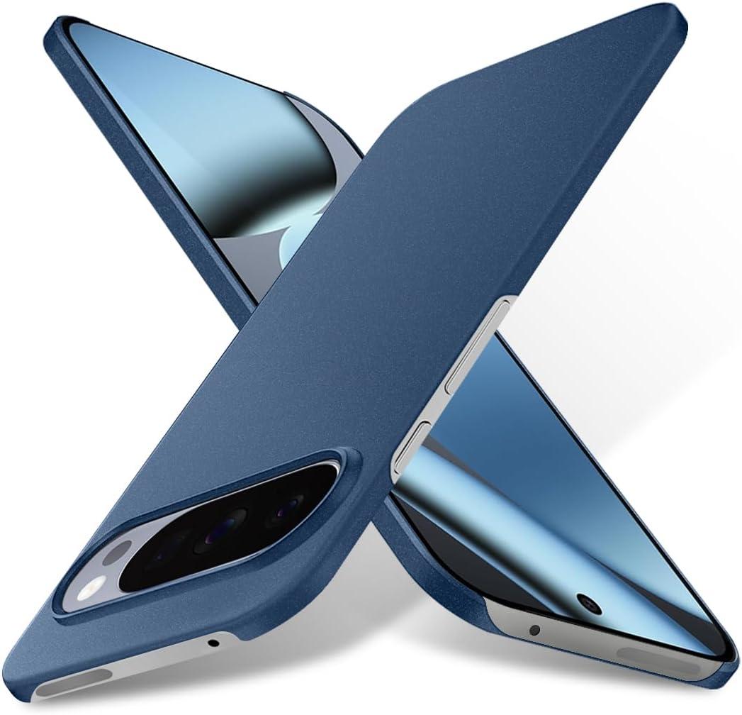 Bastmei for Google Pixel 10 Pro XL Case, Minimalist Phone Cases Extremely Light Ultra-Light Super Slim Thin Camera Protection Hard PC Cover for Google Pixel 10 Pro XL Matt Case (Gravel Blue)