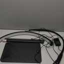 Half Moon Light for Lash Tech, Gooseneck Lash Lamp with Phone Holder for Eyelash Nail Art Tattoos Skincare, LED Floor Lamp Esthetician Light with 5 Color Temperatures & Brightness Setting (Black)