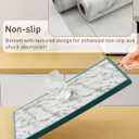 MelunMer Drawer Shelf Liners for Kitchen Cabinets Non-Adhesive 17.3 in X 23.62 Ft, Strong Grip Non Slip Bathroom Cupboard Liner Drawers, Shelf Paper Thick Easy to Clean Waterproof/Washable Grey Marble