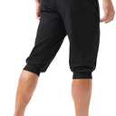 MAGCOMSEN Men's 3/4 Capri Joggers Running Athletic Gym Workout Long Shorts Cotton Below Knee Pants with Zipper Pockets