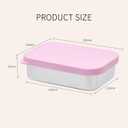 Stainless Steel Containers with Lids, Lunch Box Container with Leak Resistant Silicone Lid, Small Lunch Containers for Meal Prep,Picnic and Travel700ml (Pink)