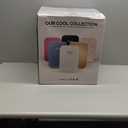 Cooluli 15L Mini Fridge for Bedroom, Car, Office Desk & College Dorm - 12V Portable Cooler & Warmer for Food, Drinks, Skincare - AC/DC Small Refrigerator with Glass Front, White