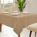 LANE LINEN Rectangular Tablecloth 60x102 Inch  Durable Washable Table Cloths Rectangle for Dining, Coffee Table, Spring Table Cloth Rectangle, Weddings & Special Occasions, Natural