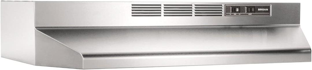 Broan-NuTone 412404 Non-Ducted Under-Cabinet Ductless Range Hood Insert, 24-Inch, Stainless Steel
