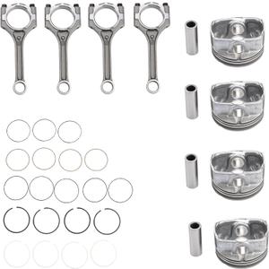 Connecting Rod Piston Rings Kit Compatible with Hyundai Accent Veloster Kia Rio Soul 2010-2018 Replacement for 23041-2B600 23410-2B600 23041-2B610