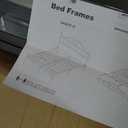 Full Metal Bed Frame with Curved Headboard and Footboard, Black