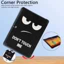 Tri-Fold Case Compatible with Samsung Galaxy Note 10.1 inch SM-P600 P601 P605 Tablet and Samsung Galaxy Tab Pro 10.1 SM-T520/T525(2014 Edition) - Premium PU Leather Tri-Fold Cover with Auto Sleep/Wake (One Size, Big Eyes)
