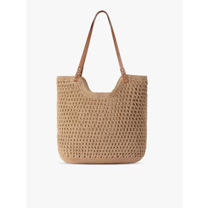 Pleneal Crochet Beach Bags for Women, Summer Beach Tote Bag, Soft Woven Purses Shoulder Bag for Vacation
