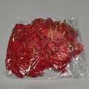 30 Pcs Velvet Bows for Christmas Tree, Pre-Tied Christmas Bows with Twist Ties & Adhesive Dots Vintage Xmas Decor for Garland Wreath Gift Packaging(3 x 3 Inch, Width of 1",Red)