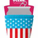 HotSok Coffee & Tea Reusable Insulated Neoprene Cup Sleeve (Patriotic Patchwork)