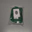 Dark Green Wig Short Green Wig with Air Bangs Wavy Curly Wigs Heat Resistant Synthetic Hair with Cap (Small Size)