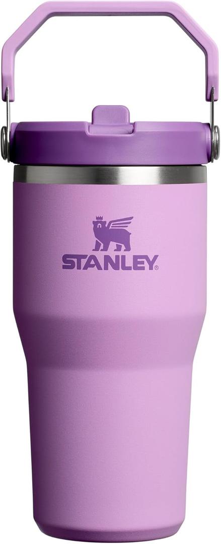 STANLEY IceFlow 2.0 Flip Straw Tumbler with Handle 20 oz | Twist On Lid and Flip Up Straw | Leak Resistant Water Bottle | Insulated Stainless Steel | BPA-Free | Lilac