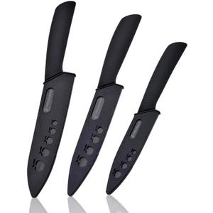 Ceramic Knives, Ceramic Knife Set with Sheaths Cover -Sharp Longer Never Rust (include 6 Inch Chef Knife, 5inch Utility Knife, and 4 Inch Paring Knife