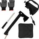 Outdoor Camping Hatchet Axe, Tactical Axe And Hammer, Small Fire Starter And Whistles, Essential Emergency Survival Tool, Multifunctional Tomahawk with Sheath, Military Grade Hiking Hunting