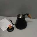 Bodum 27oz Bistro Gooseneck Electric Water Kettle, Pour Over Coffee & Tea, Stainless Steel, Matte Black