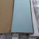 S&Z TOPHAND 44 in x 84 in Glass Sliding MDF Barn Door with 8FT Sliding Door Hardware Kit, 5 Tempered Frosted Glass, Slab Inside Covered with Water-Proof PVC Surface, Simple DIY Assembly