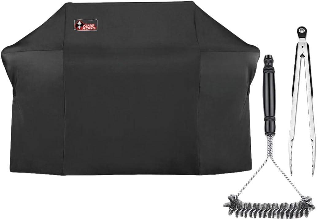 Kingkong 7109 Premium Grill Cover for Weber Summit 600-Series Gas Grills Including Grill Brush and Tongs