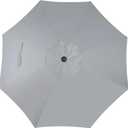 Blissun 9' Outdoor Patio Umbrella, Outdoor Table Umbrella, Yard Umbrella, Market Umbrella with 8 Sturdy Ribs, Push Button Tilt and Crank