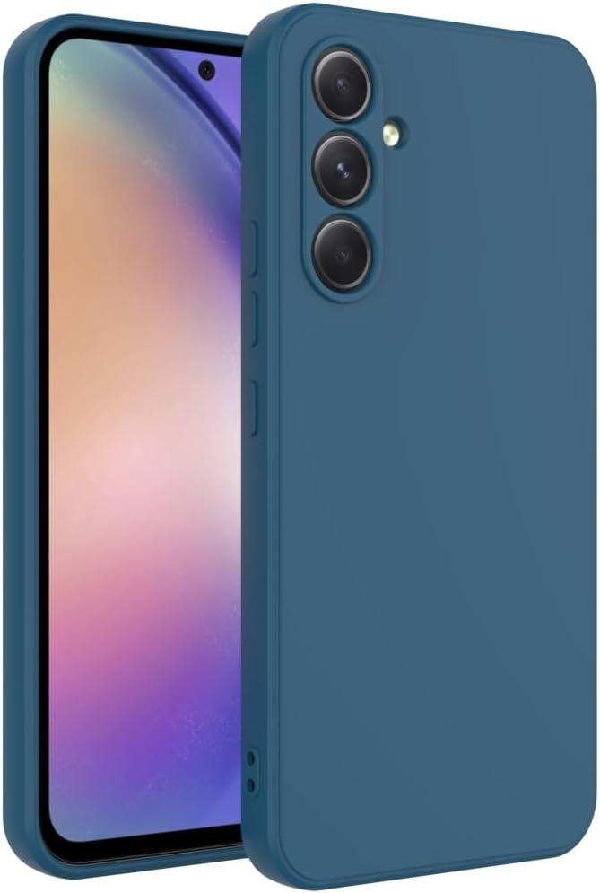 for Samsung Galaxy A34 Case Dark Blue, Scratch Resistant with Soft Touch, Slim Thin Phone Cover for Samsung Galaxy A34
