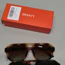 livho Trendy Polarized Square Aviator Sunglasses Women Men Square Eyewear Frame, Retro Sun Glasses for Women Men 2025 Shades