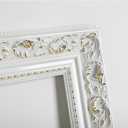 DIY Ornate Frame for 16x20 Canvas Paintings, 3" Wide Antique White Canvas Frame for Oil Painting Art Prints, Wood Frame for Home Living Room Wall Decor (Empty Frame, No Backboard)