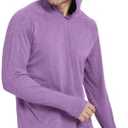 Safort Men's UPF 50+ Sun Protection Hoodie Shirt Long Sleeve Rash Guard SPF Fishing Outdoor UV Hiking Lightweight Shirts (XXL, Purple )