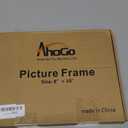 Fixwal Gold Frame Floating Picture Frame Set of 1 ,8 x 10 Tempered Glass Frame, for Tabletop Display, Gold Metal Display Frame, for Multi Size Photos Including 6 x 8,5 x 7