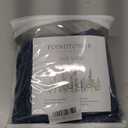 Foindtower Set of 2 Decorative Linen Fringe Throw Pillow Covers Cozy Farmhouse Cushion Cover with Tassels Accent Pillowcase for Couch Chair Sofa Bed Living Room Home Decor,20×20 Inch,Dark Blue