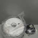 Glass Ceiling Light, Black Semi Flush Mount with Hammered Glass Shade, Farmhouse Light Fixture for Hallway, Bathroom, Entryway, Kitchen,Living Room