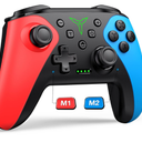 Wireless Switch Controller for Nintendo Switch/Switch 2/Lite/OLED Controller, Switch Controller with a Mouse Touch Feeling on Back Buttons, Extra Switch Pro Controller with Wakeup,Programmable, Turbo Function