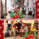 9 Pcs Inflatable Christmas Games Set Snowmen Christmas Tree Ring Toss Game 8 Ring for Xmas Party Favors Indoor Outdoor Game