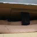 FDW Criss Cross Chair Armless Cross Legged Office Desk Chair Adjustable Swivel Ergonomic Desk Chair No Wheels U Shaped Backrest with Wide Seat Native Sponge Computer Task Vanity Chair for Home Office (Beige)