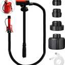 Fuel Transfer Pump - USB Charging Electric Gas Pump for Gas Can - Gas Transfer Pump Battery Powered with Automatic Shut Off Nozzle, Fix Clip, Extra Long Hose Gas Can Jug Tank For Gasoline