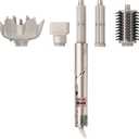 Shark HD435 FlexStyle Air Styling & Drying System, Powerful Hair Blow Dryer & Multi-Styler with Auto-Wrap Curlers, Curl-Defining Diffuser, Oval Brush, & Concentrator Attachment, Stone