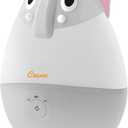 Crane Adorables Ultrasonic Mini Humidifiers for Bedroom and Baby Nursery, 5 Gallon Cool Mist Air Humidifier for Large Room or Kid's Room, Humidifier Filters Optional, Mini Elephant