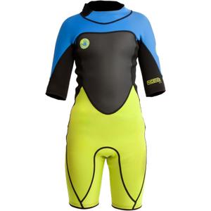 Body Glove Phoenix 2mm Kids Wetsuit for Boys Girls, Neoprene Back-Zip Short Sleeve Springsuit, Size (8-16), Keep Warm in Cold Water for Water Sports Swimming Surfing Snorkeling Diving