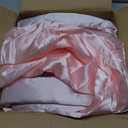 95 x 70 Inches Large Bow Themed Party Decorations Giant Pink Bow Decor Satin Ribbon, Contains Felt Big Pink Wall Decor Girl Coquette Birthday Decorations Bachelorette Bridal Supplies