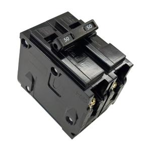 QP250 50A 2-Pole Circuit Breaker Type QP - Plug-in Mount 10kA 120/240V Thermal Magnetic - Compatible with Siemens PL/ES Load Centers & Panel Boxes