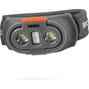 NEBO Einstein 750 Lumen Outdoor Compact Easy Tilt Camping Headlamp with Red Light and Turbo Modes, Includes 4 AAA Batteries and Adjustable Strap