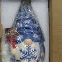 Valentines Day Decorations Pink&Red Lighted Up Ceramic Gnome Tree, Gnomes Figurines for Table Centerpieces Home Decor Indoor Outdoor Party, Valentines Day Gifs Home Decor for Couples Anniversary