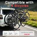 Bike Rack for Car, 240 LBS 4 Bike Rack Hitch Mount