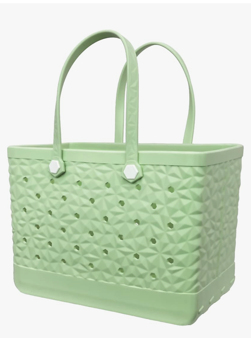 Rubber Beach Tote Bag Waterproof Tip-Proof Outdoor Tote Bag for the Beach Boat Pool Sports
