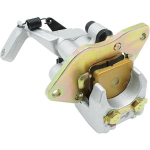 M MATI Rear Brake Caliper & Pads Assembly for Yamaha ATV Raptor 125 250 350 YFM125 250 350 with Parking Brake 5YT-2580W-10-00 5YT-2580W-00-00