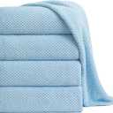 Extra Large Bath Towel Sheet Set 35x70 Inches - Oversized Bath Towels Set, Large Microfiber - Quick Dry, Lightweight, Super Soft, Highly Absorbent Towel Set for Bathroom, Hotel, SPA, Pack of 4 (Blue )