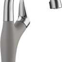 BLANCO, Metallic Gray 442042 ARTONA Color-Coordinated Pull-Down Bar Faucet, 2.2 GPM