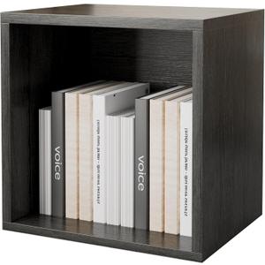 FUSUNBAO Magic DIY Cube Storage Organizer Stackable Cubes for Home Books Clothes Toy-Modular Cubby Storage System-Office Cubical-Bookcase Closet(French Oak,General Cube)