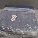 13x13 Cube Storage Bins, Collapsible Fabric Storage Box, 4 Pack Closet Baskets with Handles for Organizing, Shelf, Toys, Clothes, Home, Office, Nursery (NavyBlue&White)